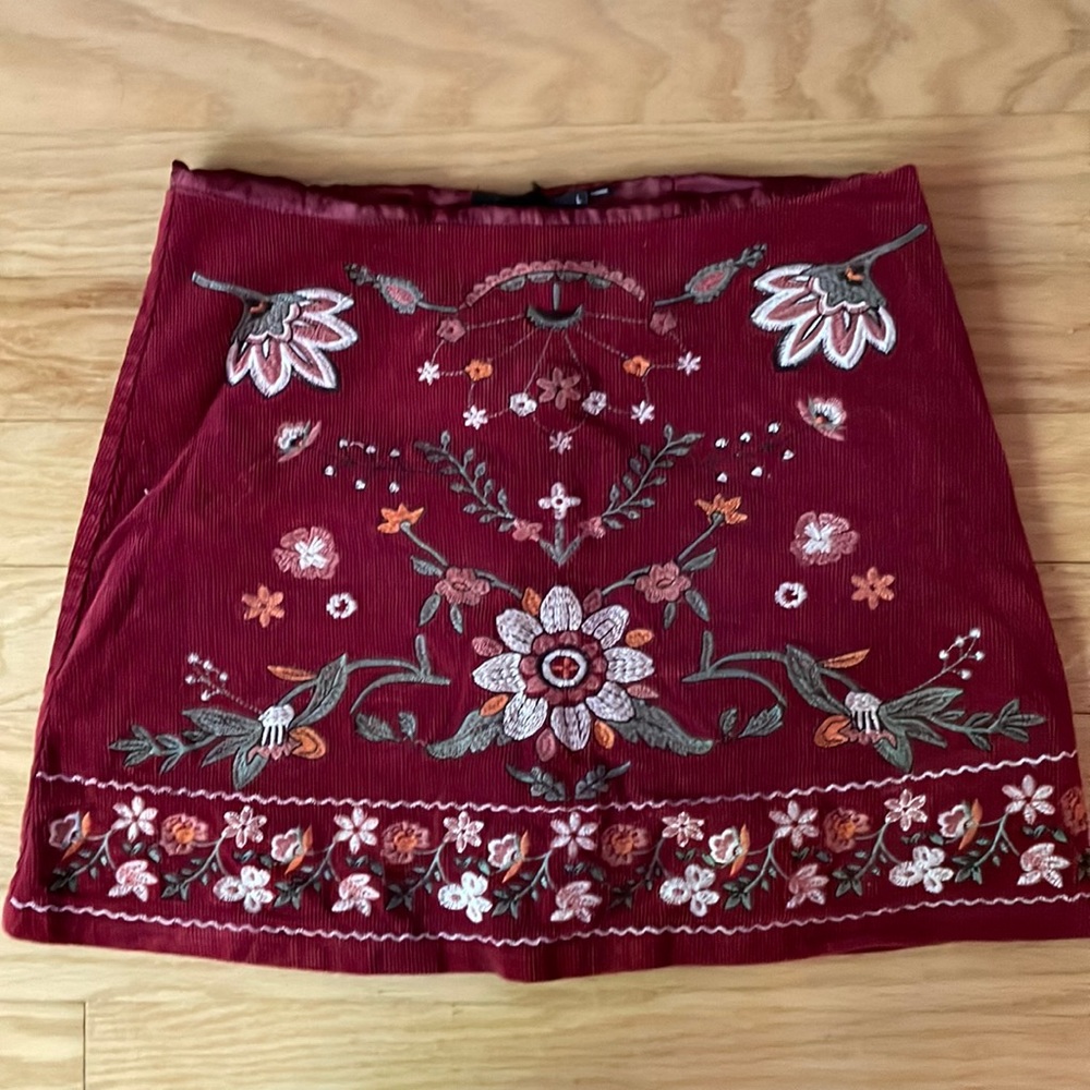 Blu Pepper corduroy skirt